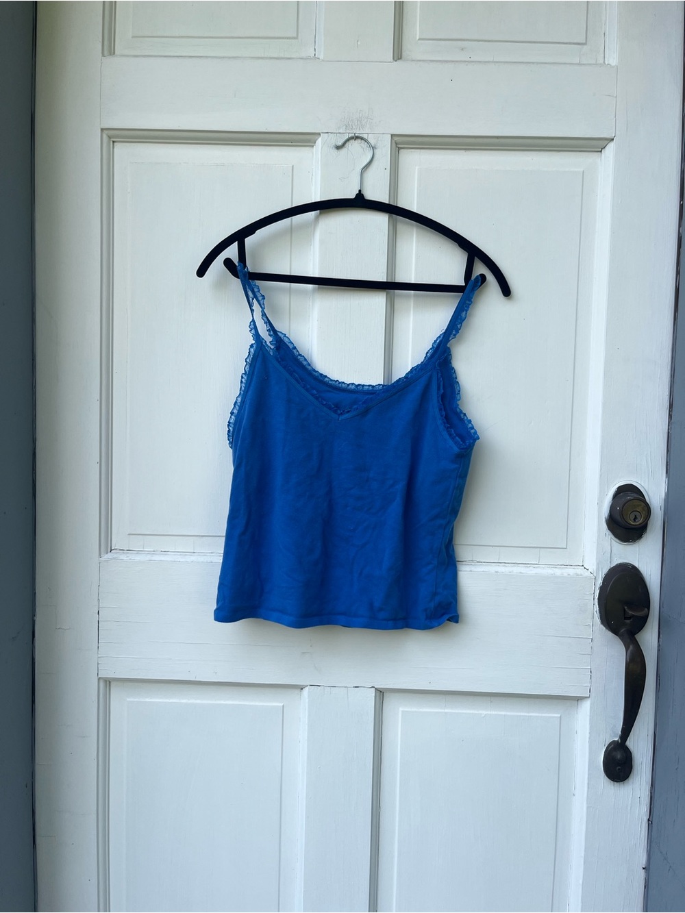 Moda International Royal Blue Lace Trim Camisole
